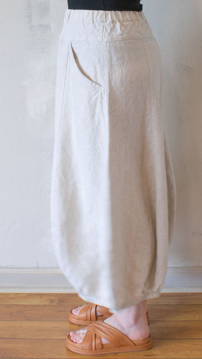 Natural Linen Balloon Pant
