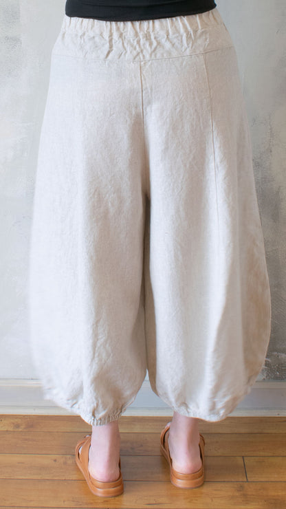 Natural Linen Balloon Pant