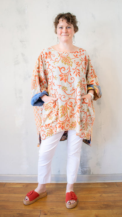 Cotton Kantha Pullover