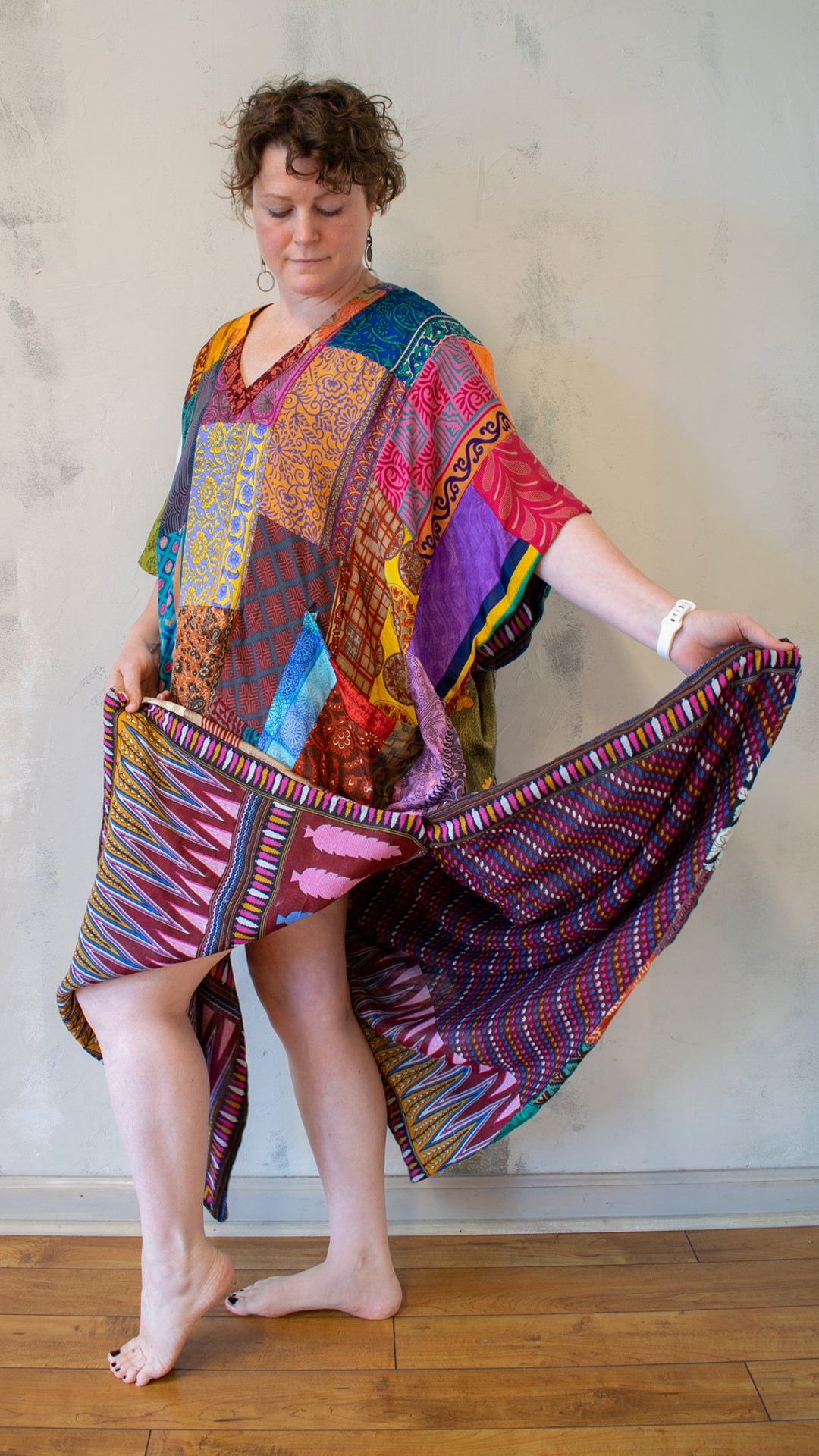 Vintage Silk Patchwork Caftan