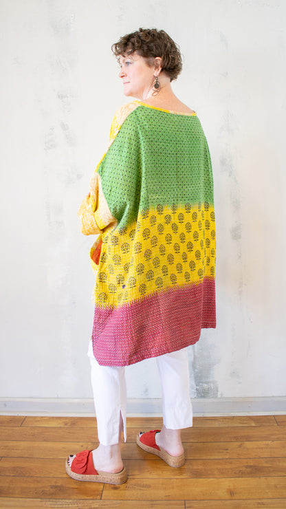 Cotton Kantha Pullover