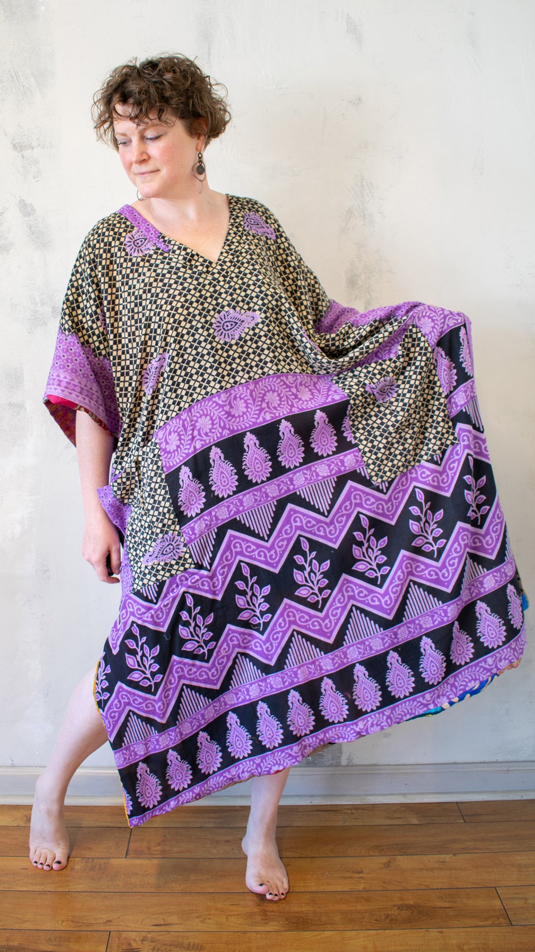 Vintage Silk Patchwork Caftan