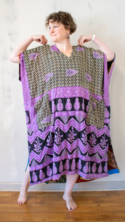Vintage Silk Patchwork Caftan
