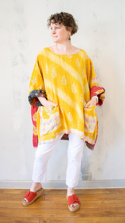 Cotton Kantha Pullover