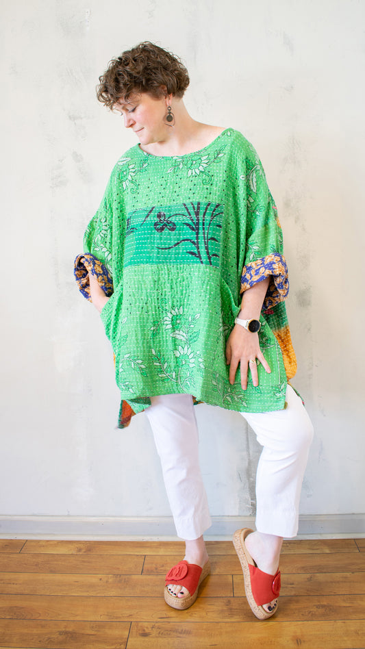 Cotton Kantha Pullover