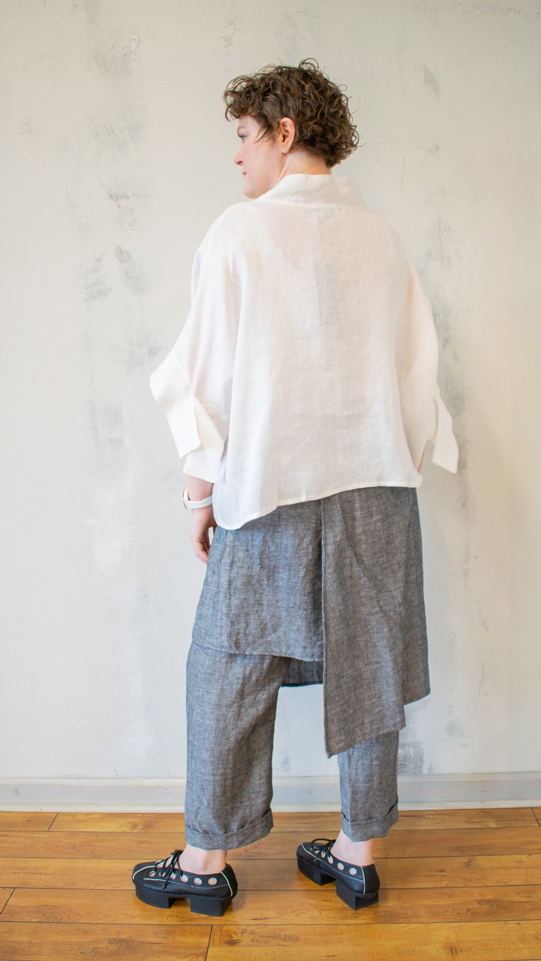 Apron Pant in Silver