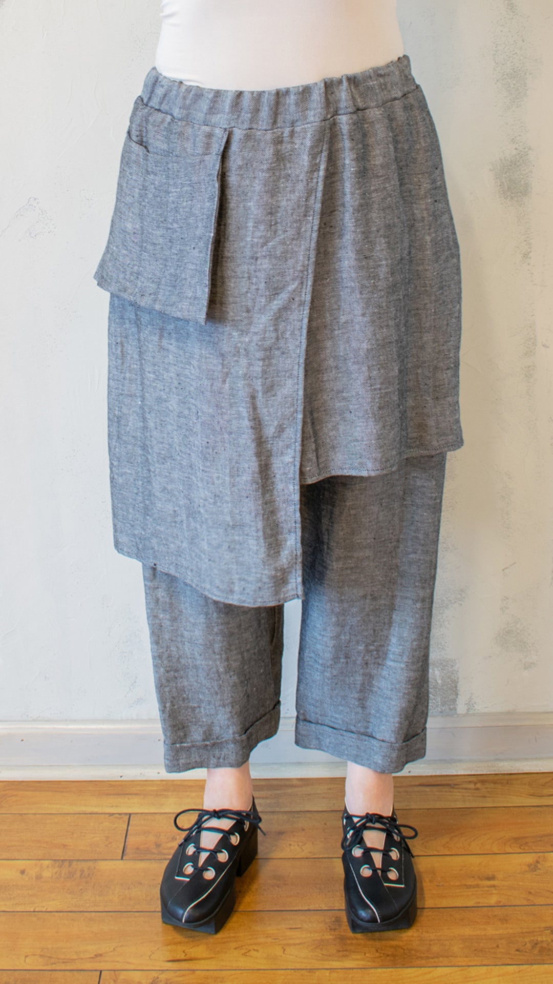 Apron Pant in Silver
