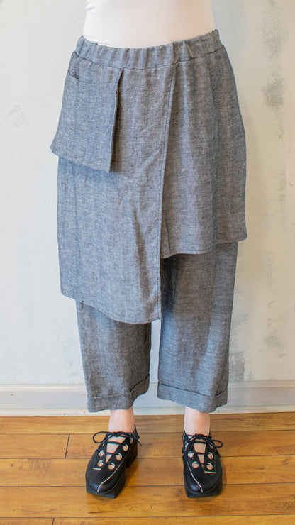 Apron Pant in Silver