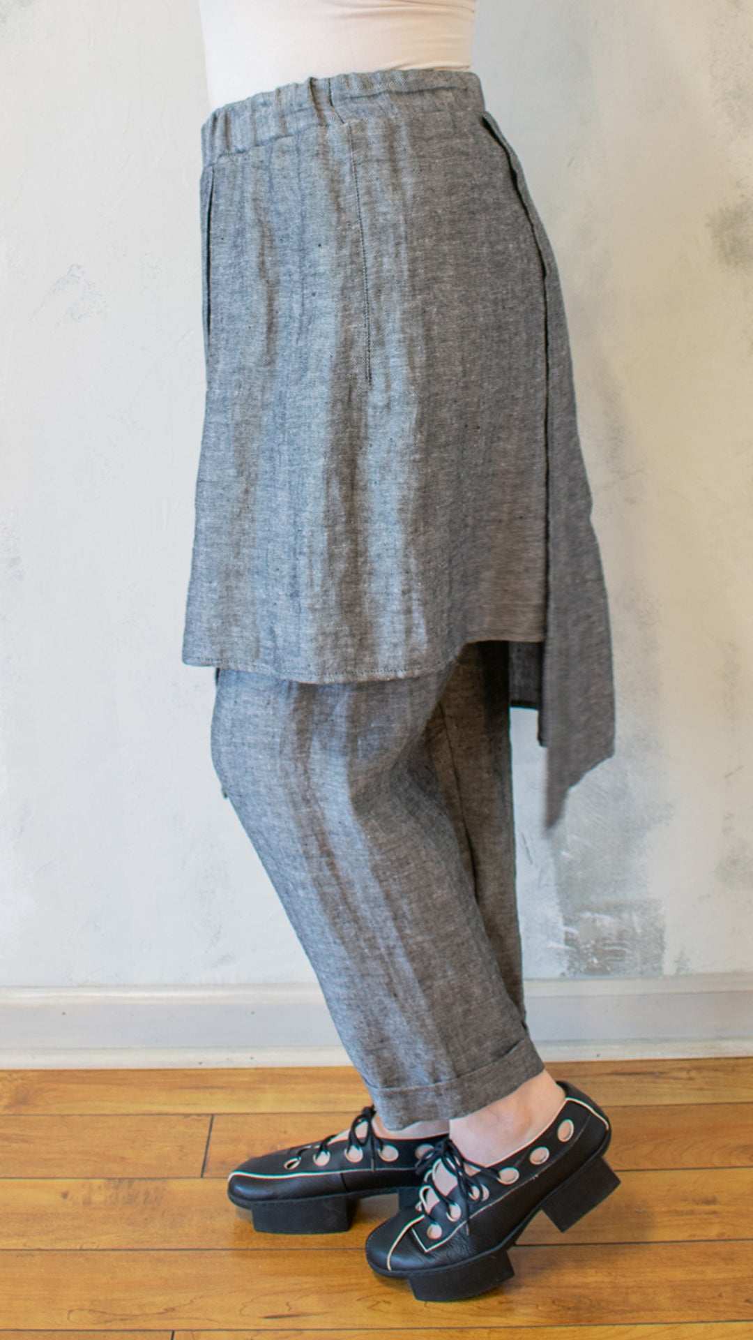 Apron Pant in Silver