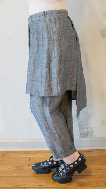 Apron Pant in Silver
