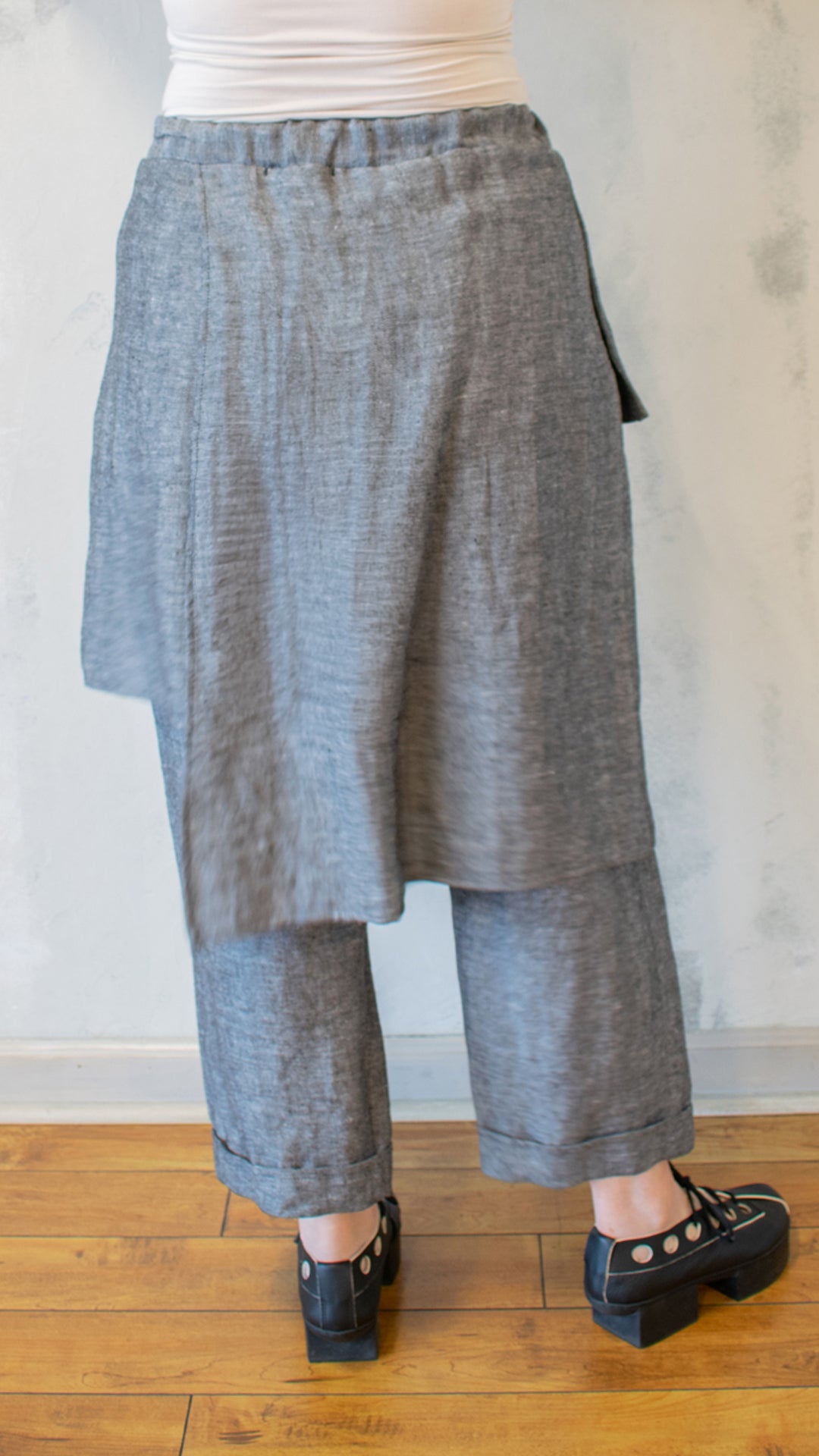 Apron Pant in Silver