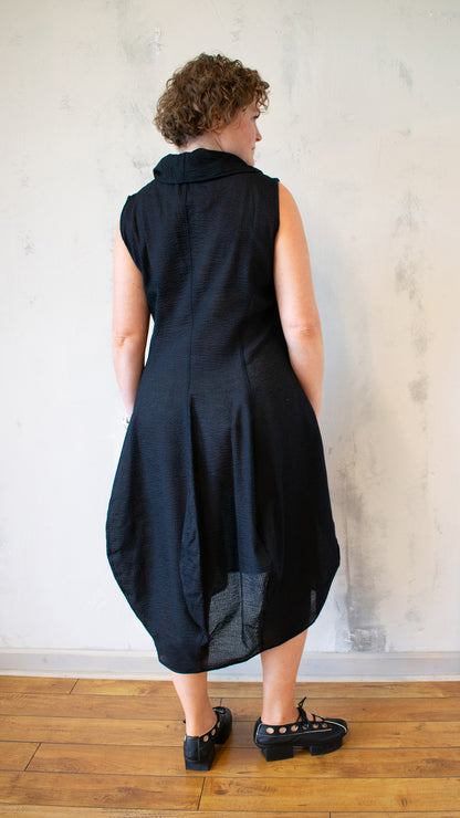 Sleeveless Cowl Neck Dress