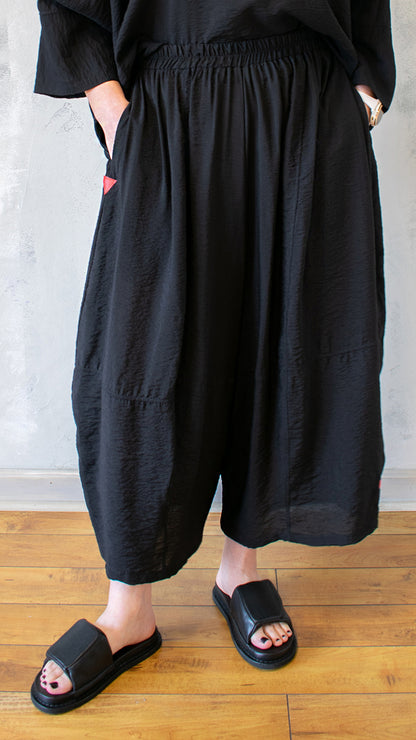 Exaggerated Barrel Pant in Parachute Fabric