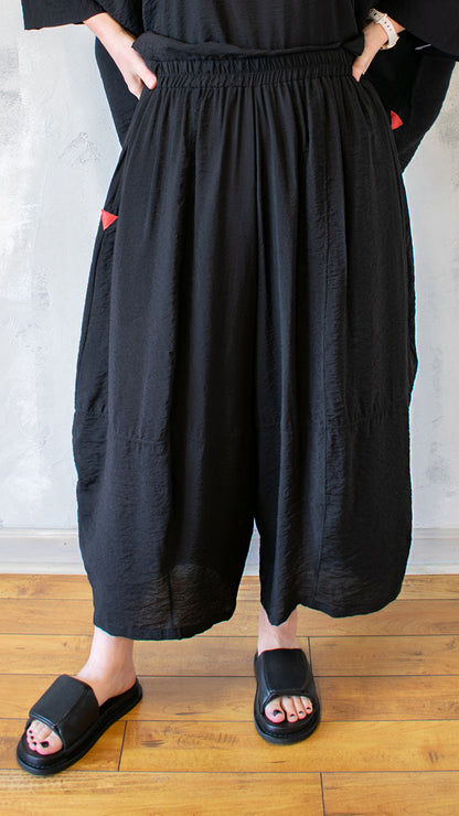 Exaggerated Barrel Pant in Parachute Fabric