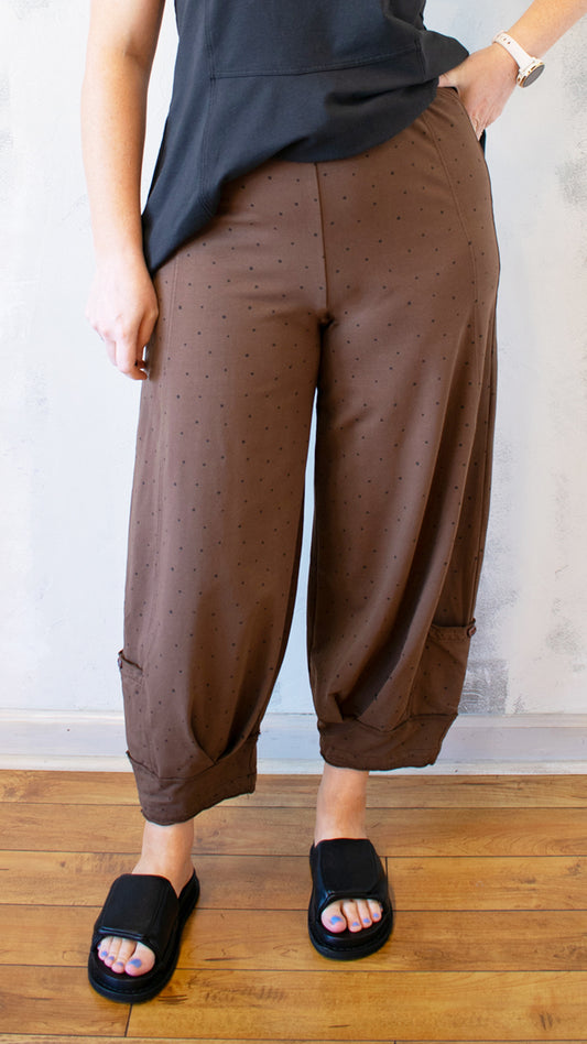 Dart Front Bloom Pant in Brownie