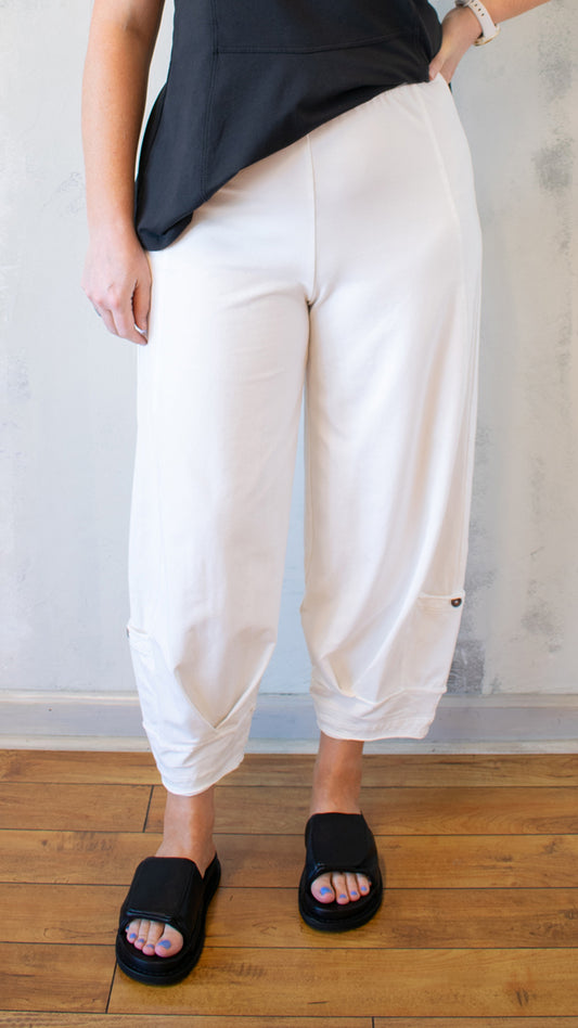 Tucks Crop Pant (Multiple Colors)