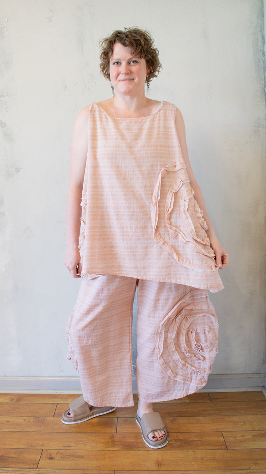 Cabbage Rose Tank in Shell