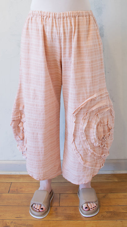 Cabbage Rose Pants in Shell