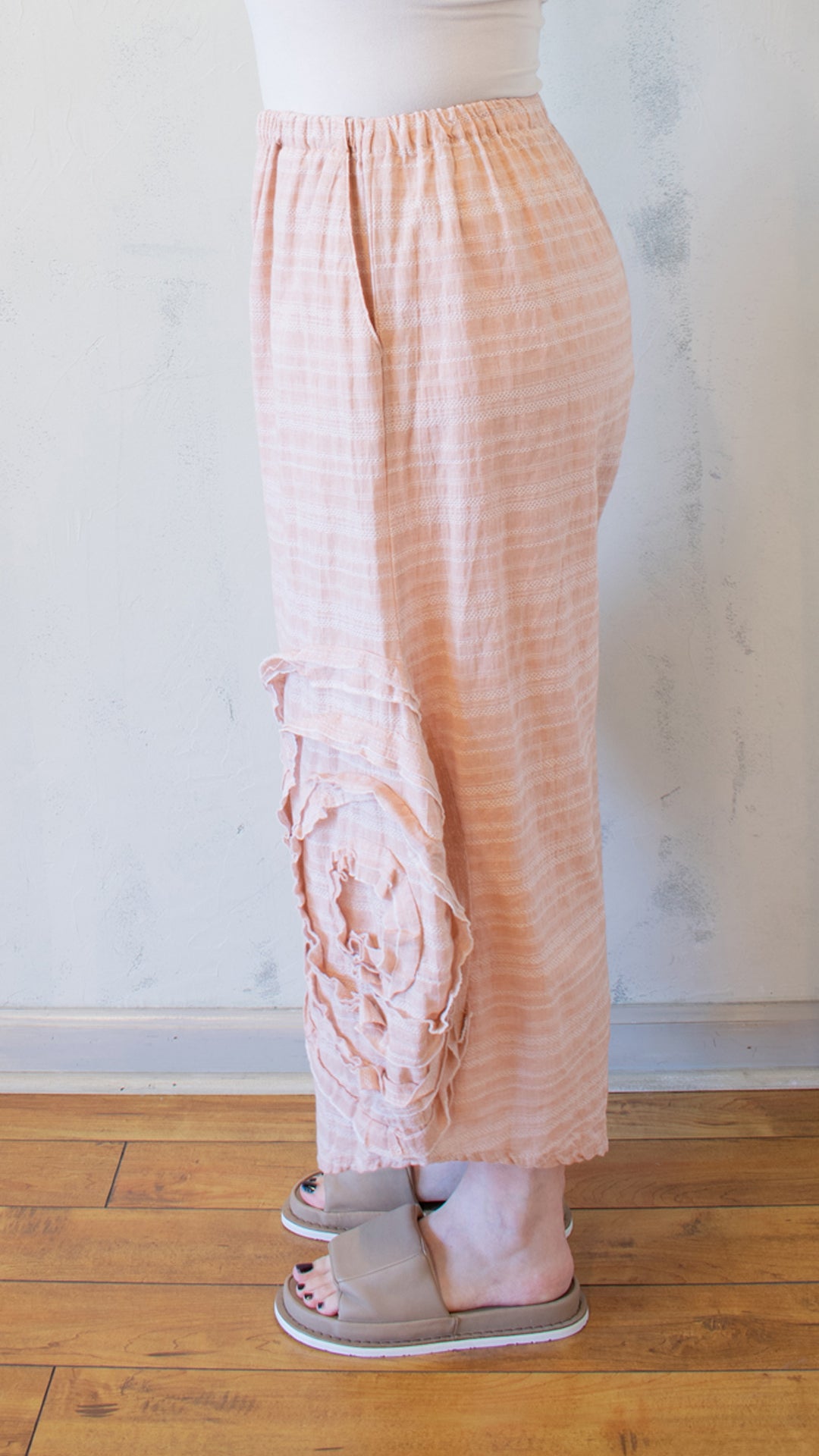 Cabbage Rose Pants in Shell