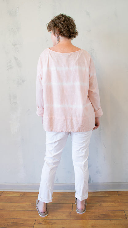 Agnes Tee Tie Dye in Shell Stripe