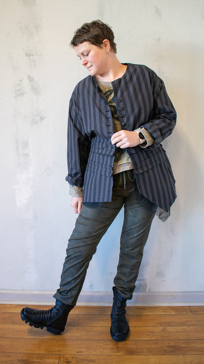 Origami Jacket in Stripe