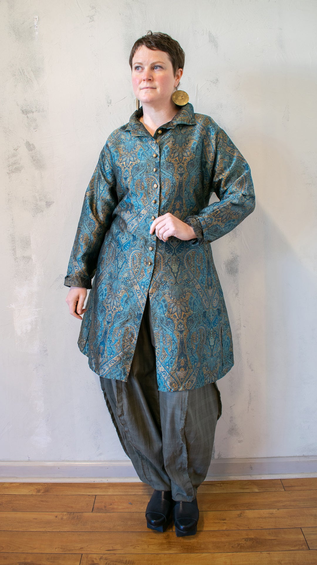 Long Weekender Shirt in Exquisite Silk