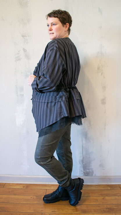 Origami Jacket in Stripe