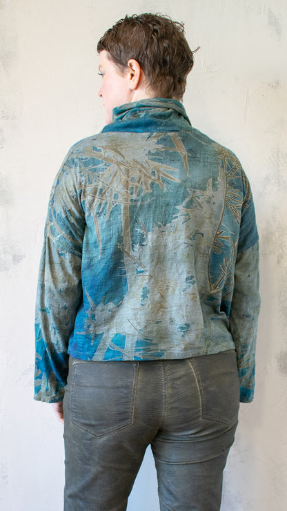 Crop Turtleneck Long Sleeve in Eucalyptus