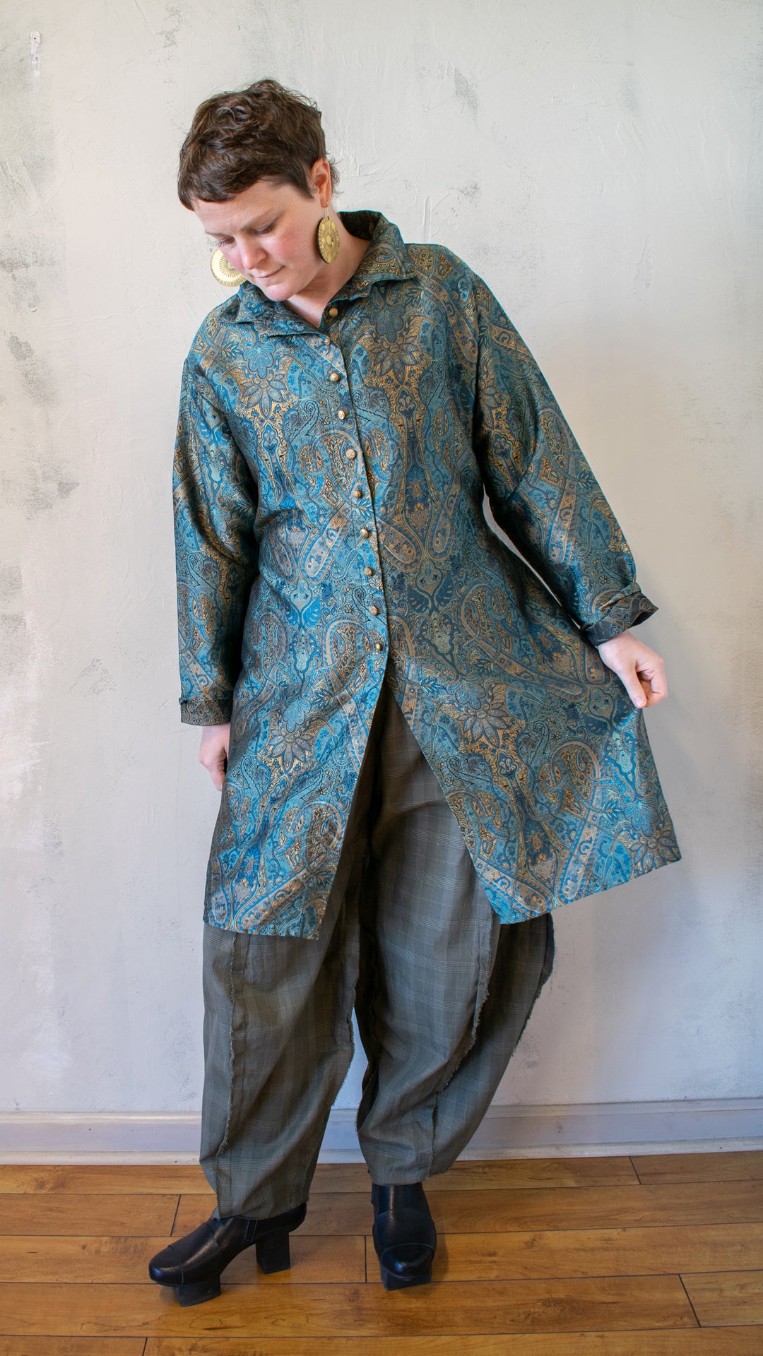 Long Weekender Shirt in Exquisite Silk