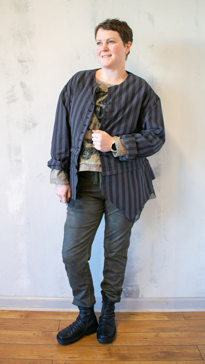 Origami Jacket in Stripe