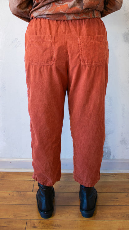 Seamed Joggers in Sienna Cord