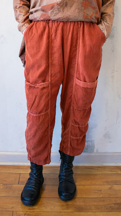 Seamed Joggers in Sienna Cord