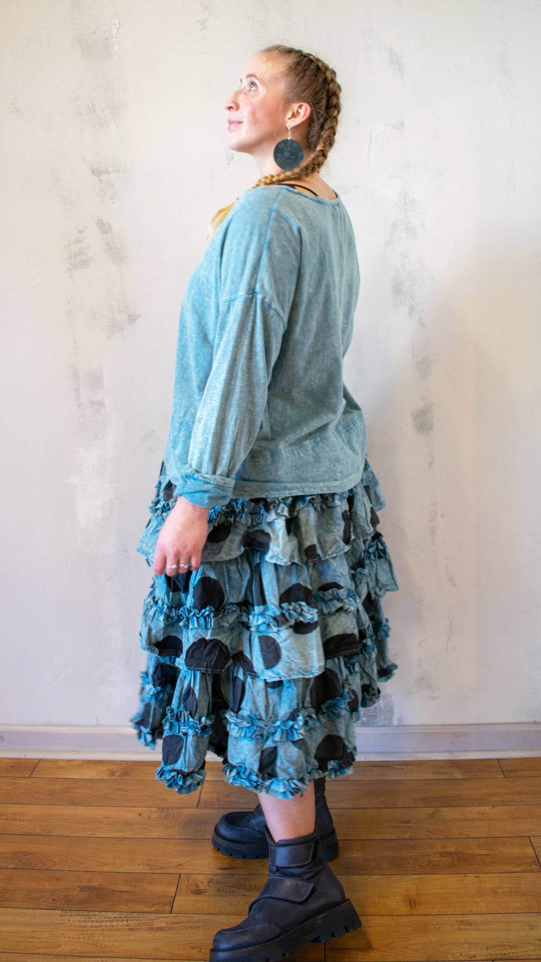 Agnes Tee in Eucalyptus Solid