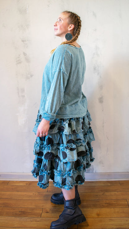 Agnes Tee in Eucalyptus Solid