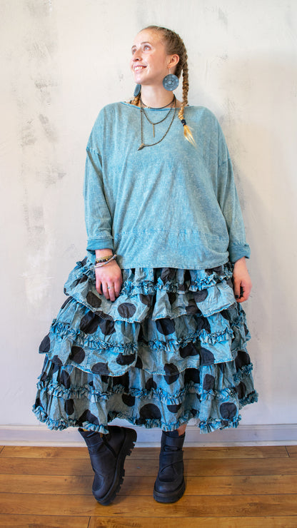 Agnes Tee in Eucalyptus Solid