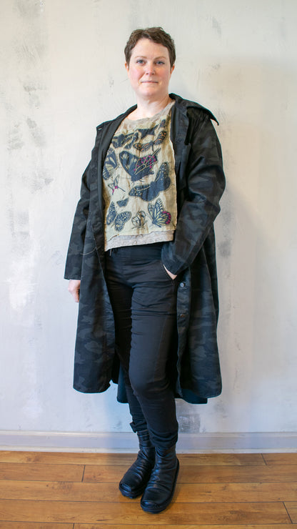 Lumberjack Coat in Black Camo