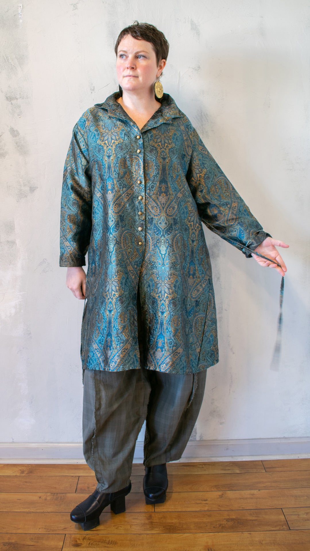 Long Weekender Shirt in Exquisite Silk