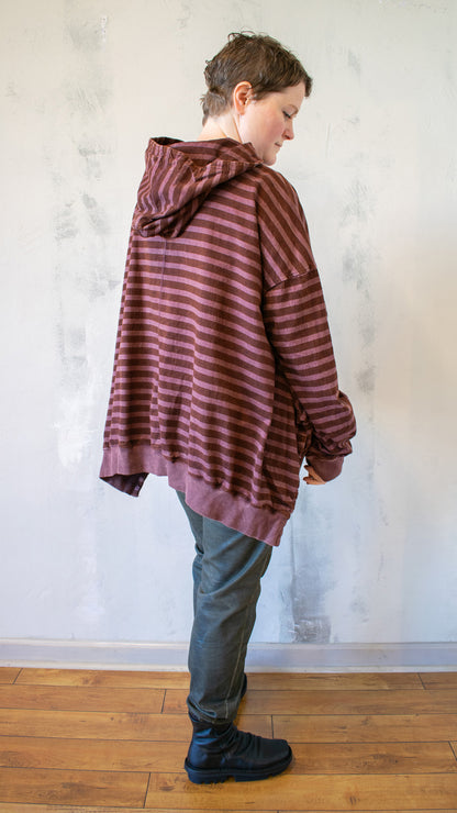 Crop Bode Sweatshirt in Mahogany