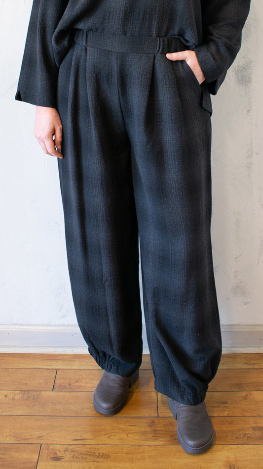 Anthracite Plaid Trouser
