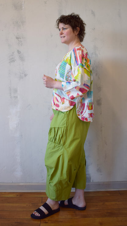 Rainbow Linen Pullover