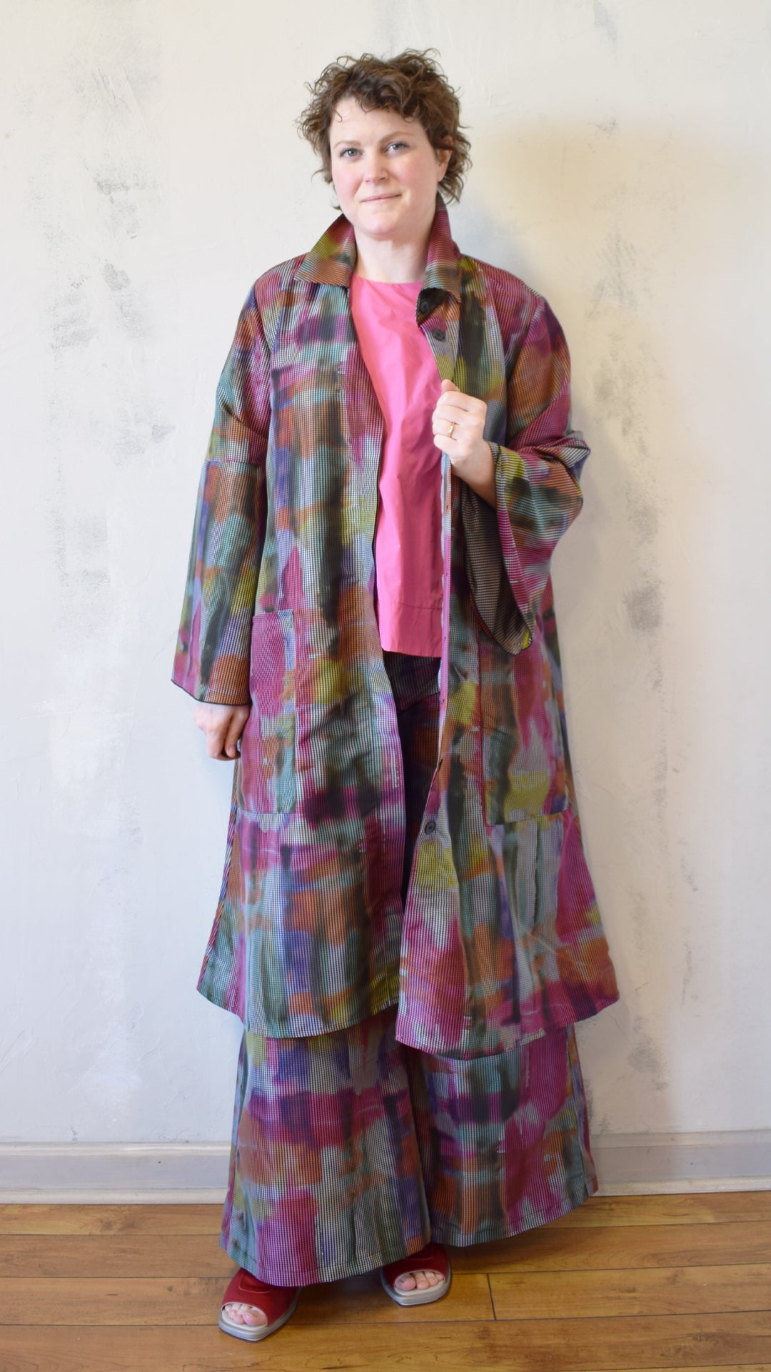 Taffeta Check Duster