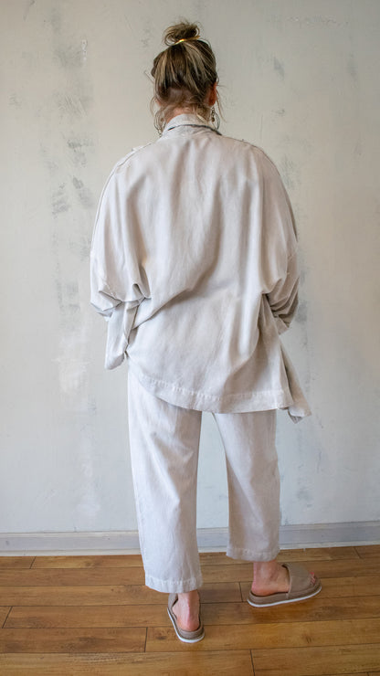 Soft Structure Double Jacket in Cloud