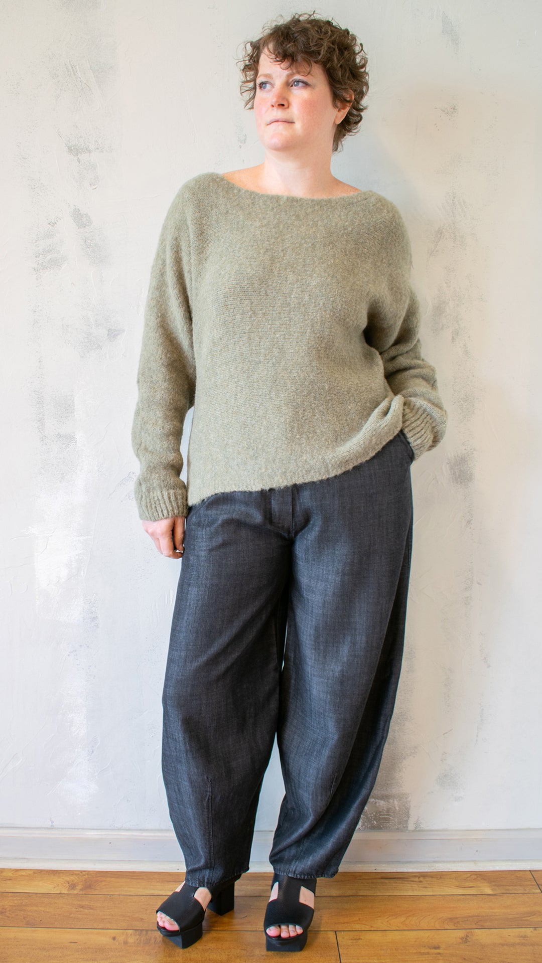Plush Wool Boat Neck Sweater (Multiple Colors)