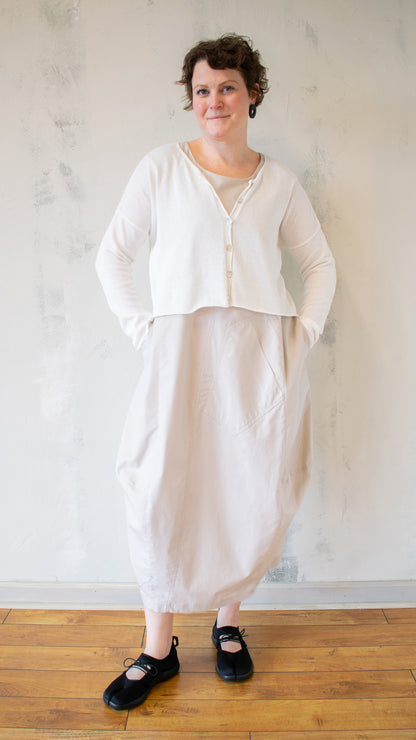 Button Down Cropped Cardigan