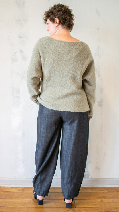 Plush Wool Boat Neck Sweater (Multiple Colors)