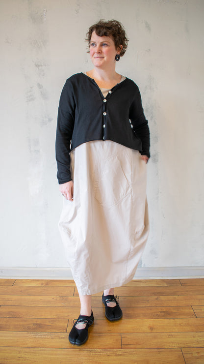 Button Down Cropped Cardigan