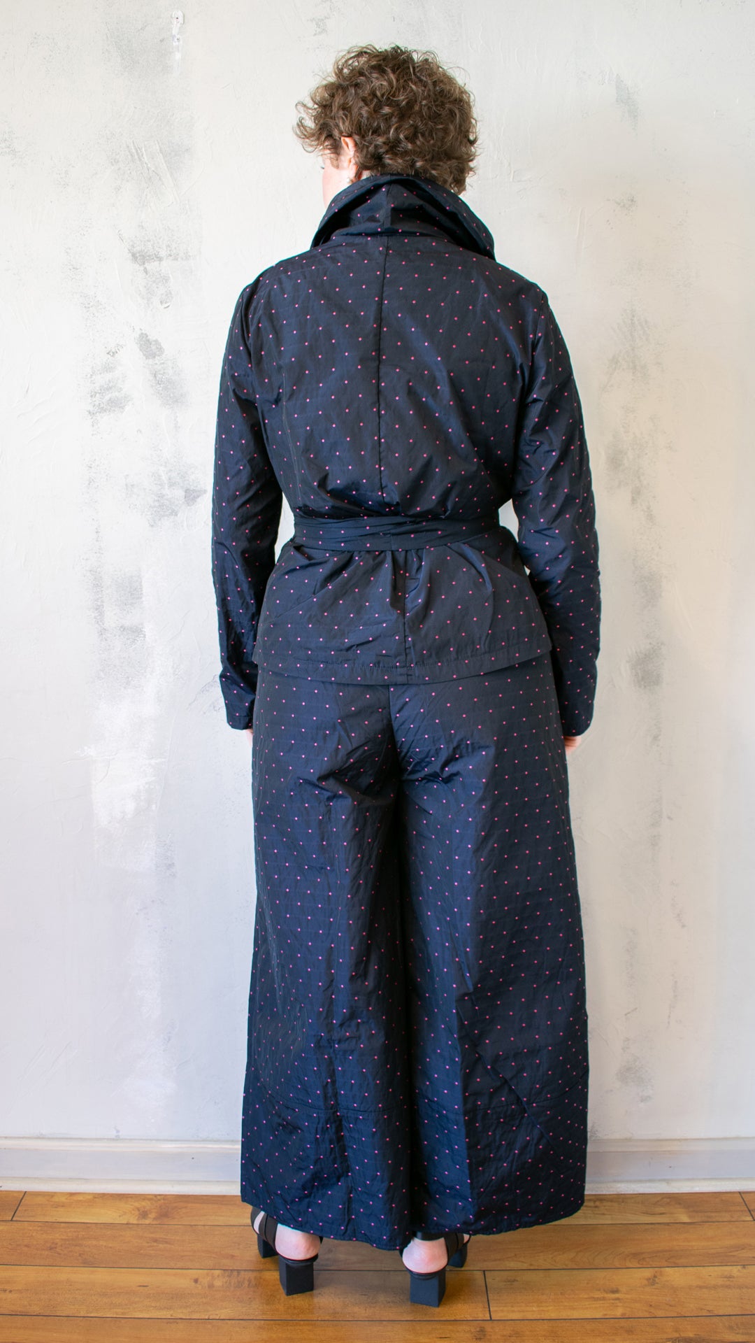 Polka Dot Bettled Jacket