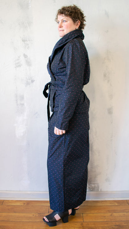 Polka Dot Belted Jacket