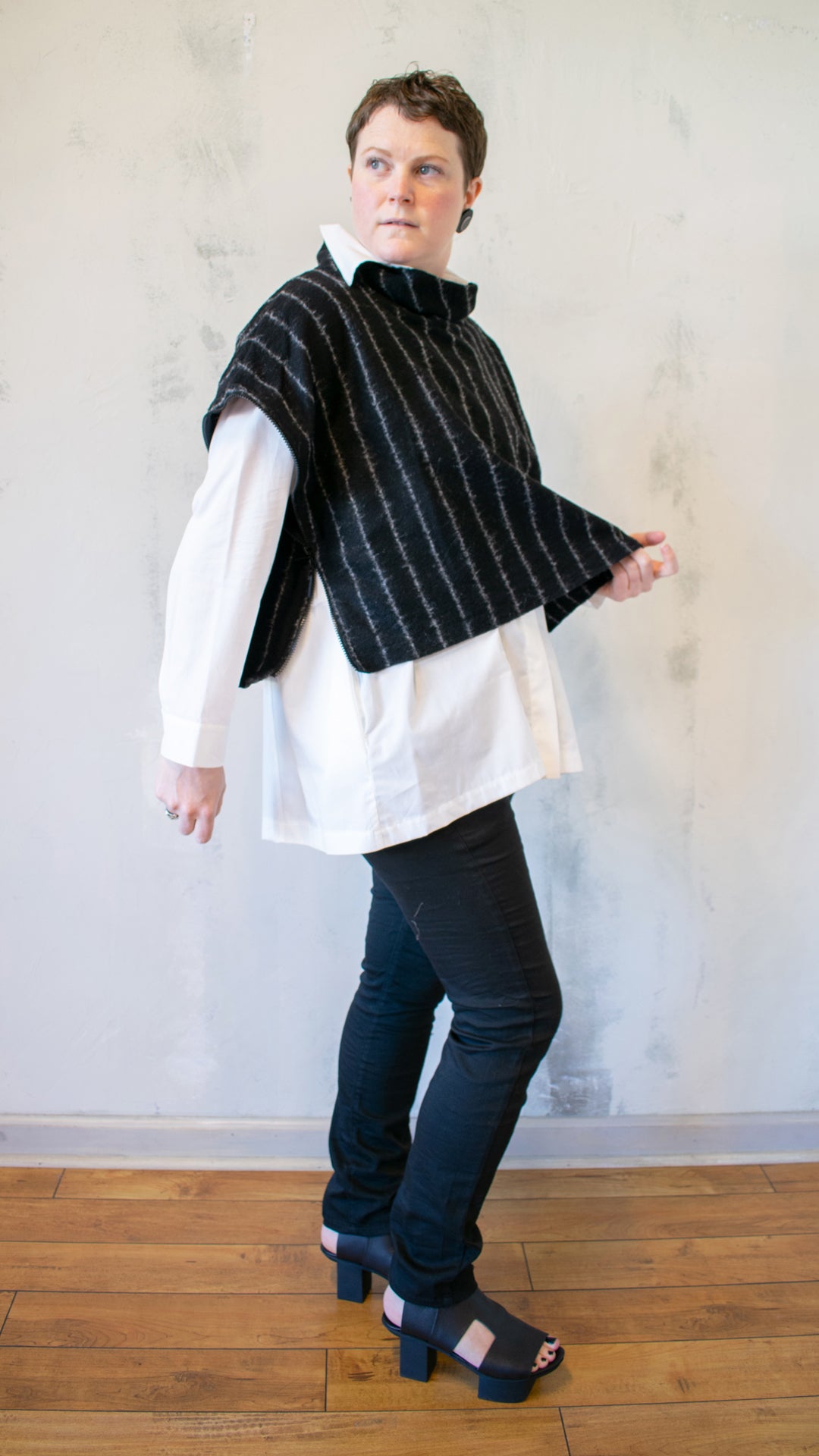 Stripe Wool Gilet