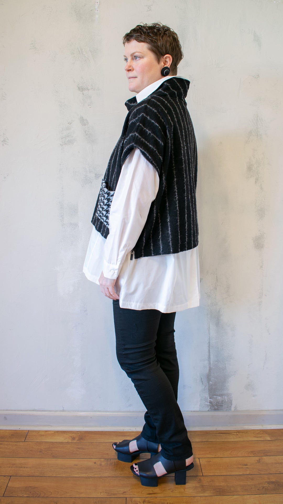 Stripe Wool Gilet